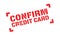 Confirm Credit Card rubber stamp