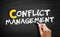 Conflict management text on blackboard