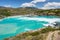 Confluence of Baker river and Neff river, Chile