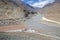 Confluence of the Indus and Zanskarar rivers, Ladakh, India