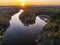 Confluence of the Iset and Kamenka rivers in the city Kamensk-Uralskiy. Iset and Kamenka rivers, Kamensk-Uralskiy, Sverdlovsk