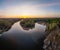 Confluence of the Iset and Kamenka rivers in the city Kamensk-Uralskiy. Iset and Kamenka rivers, Kamensk-Uralskiy, Sverdlovsk