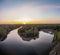 Confluence of the Iset and Kamenka rivers in the city Kamensk-Uralskiy. Iset and Kamenka rivers, Kamensk-Uralskiy, Sverdlovsk