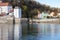 Confluence of the rivers Iltz, Inn and Danube in Passau