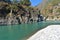 Confluence of two rivers in Karnaprayag Uttarakhand. confluence of pindar and bhagirathi river in Karnaprayag Uttarakhand.