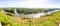 Confluence of the Vltava and Elbe, view from castle Melnik, Czech republic