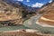 Confluence of Zanskar and Indus rivers - Leh, Ladakh, India