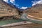 Confluence of Zanskar and Indus rivers - Leh, Ladakh, India