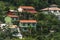 Confort houses at the hill side near the Conceicao Lagoon, in Florianopolis, Brazil