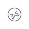 Confounded Face Emoji line icon