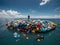 Confronting the Plastic Crisis: Man on Floating Waste Island