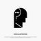 Confuse, Confuse Brain, Confuse Mind, Question solid Glyph Icon vector