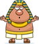 Confused Cartoon Egyptian Pharaoh