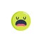 Confused Face emoticon flat icon