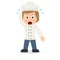Confused Female Chef Cartoon Character