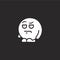 confused icon. Filled confused icon for website design and mobile, app development. confused icon from filled emoji people