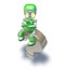 Confused Question Mark Cute Green Metal Robot