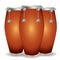 conga drums. Vector illustration decorative design