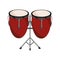 Congas drums percussion musical instrument isolated icon
