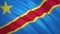 Congo Democratic Republic . Waving Flag Video Background