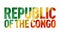Congolese flag text font