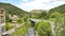 Congost River as it passes through El Figaró, Barcelona