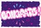 Congratulation Congrats Greeting Card Flyer Poster Hand Drawn Lettering Type Design Throw Up Bubble Graffiti Vector