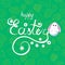 Congratulation on Easter. Pattern on a green background of eggs