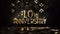 Congratulations on the 10th anniversary in golden luxury style