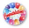 Congratulations celebration with balloon