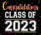 Congratulations Class of 2023 Colorful Stars Background