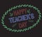 Congratulations on the day of the teacher on the blackboard