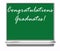 Congratulations Graduates - School Chalkboard