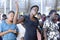 Congregation Worshipping in Haitian Church