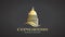 Congress Gold Capitol Icon. Vector Deisgn