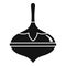 Conical dreidel icon, simple style