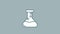 Conical Flask line icon on the Alpha Channel