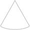 Conical shape doodle outline for colouring