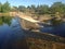 Conjunction of two rivers in Cosquin, Cordoba, Argentina