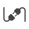 Connect electric plug together icon