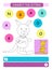 Connect the letters - Kangaroo. Printable worksheet for preschool and kindergarten kids. Alphabet learning letters and coloring. H