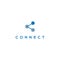Connect technology relation communications company vector design. Connections vector icon