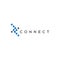 Connect technology relation communications company vector design, network connection line vector icon