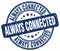 always connected blue stamp