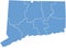 Connecticut State by counties