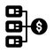 Connection board chart  setting glyph flat icon