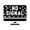 Connection lost signal glyph icon vector illustration