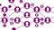 Connection structure, animation abstract background. Social media, network of people icons animation on white background