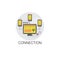 Connection Sync Synchronize Internet Cloud Technology Icon