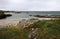 Connemara rainy beach landscape